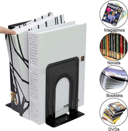 Set 2 Pz Fermalibri In Metallo Antiscivolo Organizer Da Scrivania Supporto Libri Casa e cucina/Decorazioni per interni/Decorazioni cameretta ragazzi/Fermalibri Trade Shop italia - Napoli, Commerciovirtuoso.it