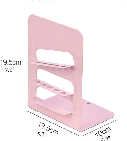 Set 2 Pz Fermalibri In Metallo Con Portapenne Regolabili Libri Supporto Libreria Casa e cucina/Decorazioni per interni/Decorazioni cameretta ragazzi/Fermalibri Trade Shop italia - Napoli, Commerciovirtuoso.it