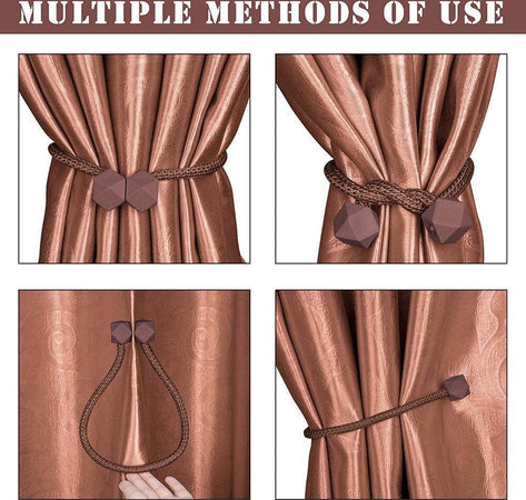 Set 2 Pz. Fermatende Magnetici Per Tenda Moderno Fibbia Intrecciata Color Caff? Casa e cucina/Tessili per la casa/Accessori per tende e tendine/Fermatende e raccogli tenda Trade Shop italia - Napoli, Commerciovirtuoso.it