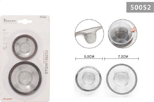 Set 2 Pz Filtro Filtri Per Lavello Ø 7.2/5,5cm Per Cucina Bagno In Acciaio 50052 Fai da te/Attrezzature per cucine e bagni/Impianti per la cucina/Accessori per lavelli Trade Shop italia - Napoli, Commerciovirtuoso.it