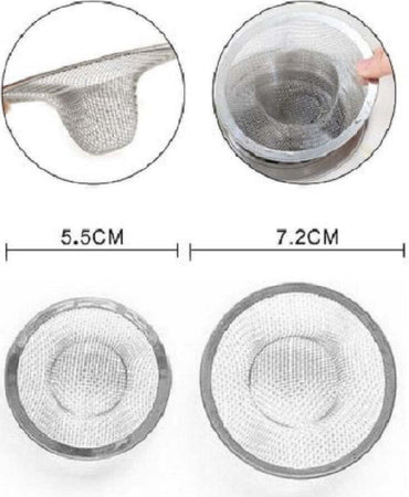 Set 2 Pz Filtro Filtri Per Lavello Ø 7.2/5,5cm Per Cucina Bagno In Acciaio 50052 Fai da te/Attrezzature per cucine e bagni/Impianti per la cucina/Accessori per lavelli Trade Shop italia - Napoli, Commerciovirtuoso.it