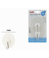 Set 2 Pz Ganci Appendini Adesivi A Parete Casa Bagno Cucina Gancio Acciaio 87363