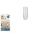Set 2 Pz Ganci Appendini Da Parete Adesive Casa Bagno Cucina Attaccapanni 87006
