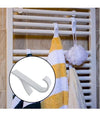 Set 2 Pz Ganci Per Termoarredo Bagno Appendini Portasciugamani Radiatore 87004
