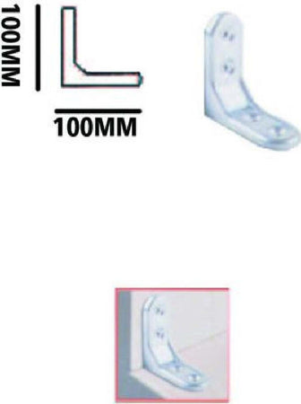 Set 2 Pz Lastrina Ad Angolo 100mm Sostegno Staffa Angolare Con Viti Mobili 91214 Fai da te/Ferramenta/Chiodi viti ed elementi di fissaggio/Staffa Trade Shop italia - Napoli, Commerciovirtuoso.it