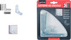Set-2-Pz-Lastrina-Ad-Angolo-100mm-Sostegno-Staffa-Angolare-Con-Viti-Mobili-91214