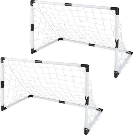 Set 2 Pz Mini Porte Da Calcio 91,5x61x48cm Con Palla Pompa 8 Picchetti Fissaggio Sport e tempo libero/Sport/Calcio/Porte Trade Shop italia - Napoli, Commerciovirtuoso.it