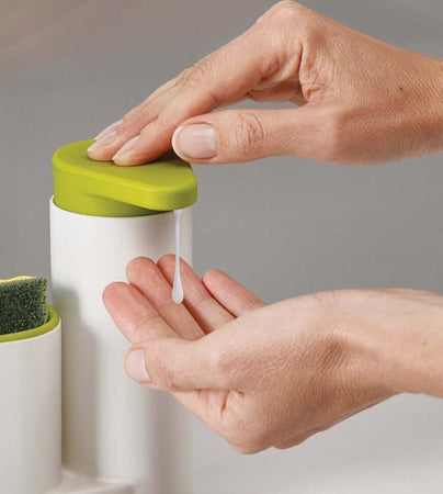 SET 2 PZ ORGANIZER PER LAVELLO DISPENSER DI SAPONE LIQUIDO + CONTENITORE SPUGNE  Trade Shop italia - Napoli, Commerciovirtuoso.it