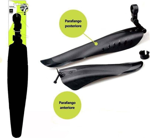 Set 2 Pz. Parafango Anteriore Posteriore Universale Per Bici Bicicletta Xc-1684 Sport e tempo libero/Attività ricreative all'aperto/Ciclismo/Accessori/Parafango Trade Shop italia - Napoli, Commerciovirtuoso.it