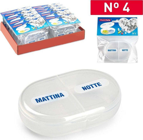 Set 2 Pz Porta Pillole Portapastiglie 2 Scomparti Dosi Giornalieri Ovale 12174it Salute e cura della persona/Ausili per la mobilità e vita quotidiana/Ausili per la memoria Trade Shop italia - Napoli, Commerciovirtuoso.it