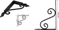 Set 2 Pz Reggimensola Supporto Staffa Angoliere Fantasia 145x110mm Nera 91276 Fai da te/Ferramenta/Staffe e supporti per mensole Trade Shop italia - Napoli, Commerciovirtuoso.it