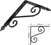 Set 2 Pz Reggimensola Supporto Staffa Angoliere Fantasia 190x140 Mm Nera 91277 Fai da te/Ferramenta/Staffe e supporti per mensole Trade Shop italia - Napoli, Commerciovirtuoso.it
