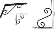 Set 2 Pz Reggimensola Supporto Staffa Angoliere Fantasia 240x190 Mm Nera 91278 Fai da te/Ferramenta/Staffe e supporti per mensole Trade Shop italia - Napoli, Commerciovirtuoso.it