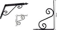 Set 2 Pz Reggimensola Supporto Staffa Angoliere Fantasia 290x240cm Nera 91279 Fai da te/Ferramenta/Staffe e supporti per mensole Trade Shop italia - Napoli, Commerciovirtuoso.it