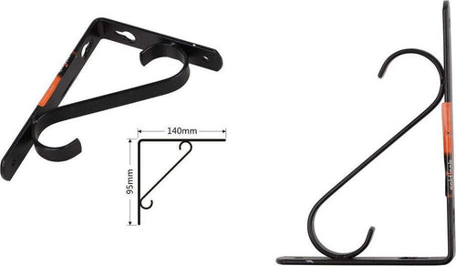 Set 2 Pz Reggimensola Supporto Staffa Angoliere Rinforzo 140 X 95 Mm Nera 91284 Fai da te/Ferramenta/Staffe e supporti per mensole Trade Shop italia - Napoli, Commerciovirtuoso.it