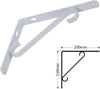 Set 2 Pz Reggimensola Supporto Staffa Angoliere Rinforzo 200x150 Mm Bianca 91285 Fai da te/Ferramenta/Staffe e supporti per mensole Trade Shop italia - Napoli, Commerciovirtuoso.it