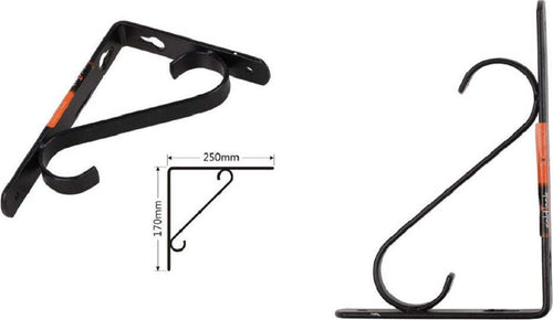 Set 2 Pz Reggimensola Supporto Staffa Angoliere Rinforzo 250 X 170 Mm Nera 91286 Fai da te/Ferramenta/Staffe e supporti per mensole Trade Shop italia - Napoli, Commerciovirtuoso.it