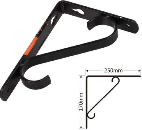 Set 2 Pz Reggimensola Supporto Staffa Angoliere Rinforzo 250 X 170 Mm Nera 91286 Fai da te/Ferramenta/Staffe e supporti per mensole Trade Shop italia - Napoli, Commerciovirtuoso.it