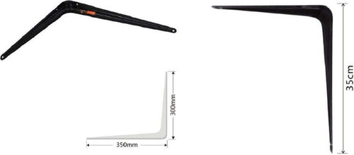 Set 2 Pz Reggimensola Supporto Staffa Triangolo Mensola Metallo 35 Cm Nero 91274 Fai da te/Ferramenta/Staffe e supporti per mensole Trade Shop italia - Napoli, Commerciovirtuoso.it