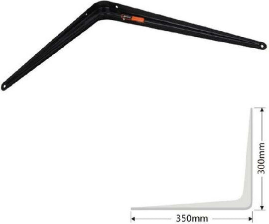 Set 2 Pz Reggimensola Supporto Staffa Triangolo Mensola Metallo 35 Cm Nero 91274 Fai da te/Ferramenta/Staffe e supporti per mensole Trade Shop italia - Napoli, Commerciovirtuoso.it