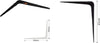 Set-2-Pz-Reggimensola-Supporto-Staffa-Triangolo-Mensola-Metallo-35-Cm-Nero-91274