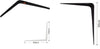 Set-2-Pz-Reggimensola-Supporto-Staffa-Triangolo-Mensola-Metallo-40-Cm-Nero-91275
