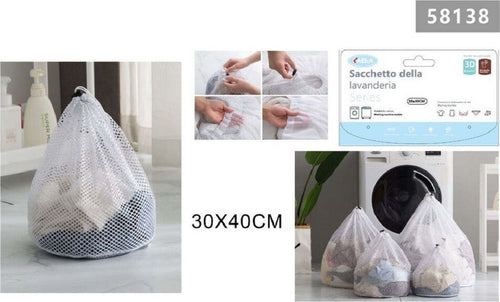 Set 2 Pz Sacchetto Per Lavanderia Bucato Borsa A Rete Biancheria 30x40 Cm 58138 Casa e cucina/Organizzazione interni/Organizzazione lavanderia/Sacchi da biancheria Trade Shop italia - Napoli, Commerciovirtuoso.it