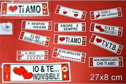Set 2 Pz Targa Targhetta Adesiva Idea Regalo San Valentino Mod. Assortiti 27x8cm Casa e cucina/Hobby creativi/Materiali per hobby creativi/Forniture per feste/Articoli per feste e compleanni per adulti/Decorazioni/Ghirlande festoni e coriandoli/Adesivi Trade Shop italia - Napoli, Commerciovirtuoso.it