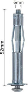 Set 2 Pz Tasselli Metallici Espandibile Viti A Espansione Stile I 6x52 Mm 92855 Fai da te/Ferramenta/Chiodi viti ed elementi di fissaggio/Tasselli/Tasselli a espansione Trade Shop italia - Napoli, Commerciovirtuoso.it