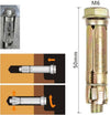 Set 2 Pz Tasselli Metallici Tassello Bulloni M6 X 50mm Accessori Minuteria 91040 Fai da te/Ferramenta/Chiodi viti ed elementi di fissaggio/Tasselli/Tasselli a T Trade Shop italia - Napoli, Commerciovirtuoso.it
