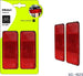 Set 2 Riflettori Catarifrangenti Posteriori Bici Con Attacco Universale Xc-1623 Sport e Tempo Libero > Ciclismo > Ricambi per Bici > Sport Trade Shop italia - Napoli, Commerciovirtuoso.it