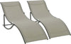 Set-2-Sdraio-da-Giardino-Pieghevoli,-Lettino-Prendisole-in-Alluminio-e-Textilene,-61x165x63cm-84B-540CF