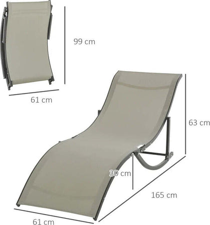 Set-2-Sdraio-da-Giardino-Pieghevoli,-Lettino-Prendisole-in-Alluminio-e-Textilene,-61x165x63cm-84B-540CF