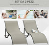 Set-2-Sdraio-da-Giardino-Pieghevoli,-Lettino-Prendisole-in-Alluminio-e-Textilene,-61x165x63cm-84B-540CF