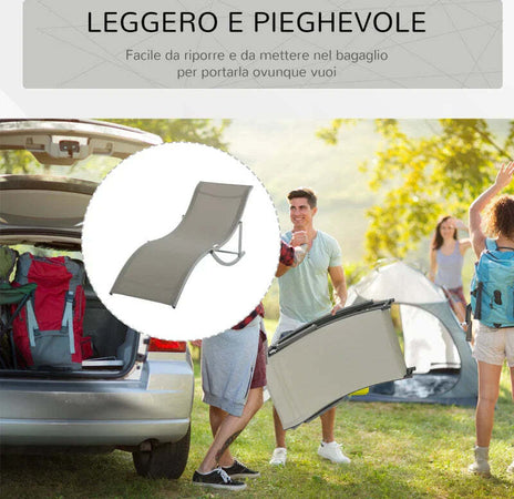 Set-2-Sdraio-da-Giardino-Pieghevoli,-Lettino-Prendisole-in-Alluminio-e-Textilene,-61x165x63cm-84B-540CF