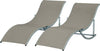 Set-2-Sdraio-da-Giardino-Pieghevoli,-Lettino-Prendisole-in-Alluminio-e-Textilene,-61x165x63cm-84B-540GY