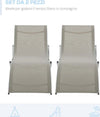 Set-2-Sdraio-da-Giardino-Pieghevoli,-Lettino-Prendisole-in-Alluminio-e-Textilene,-61x165x63cm-84B-540GY