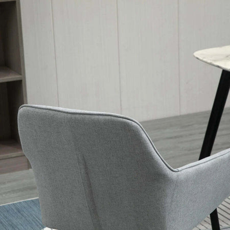 Set-2-Sedie-da-Pranzo-Imbottite-con-Rivestimento-e-Schienale,-in-Lino-e-Gambe-in-Ferro,-Stile-Scandinavo,-59.5x56.5x81-cm,-Grigio-DR4835-290GYDR4
