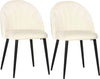 Set-2-Sedie-da-Salotto-e-Sala-da-Pranzo-Imbottite,-in-Metallo-e-Tessuto-Effetto-Velluto-Beige,-52x54x79-cm-AS5835-253V00CWAS5