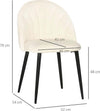 Set-2-Sedie-da-Salotto-e-Sala-da-Pranzo-Imbottite,-in-Metallo-e-Tessuto-Effetto-Velluto-Beige,-52x54x79-cm-AS5835-253V00CWAS5