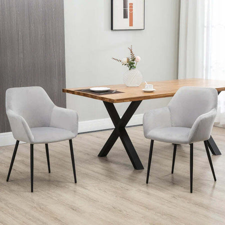Set-2-Sedie-per-Soggiorno-Nordiche-con-Schienale-e-Braccioli-Ricurvi-e-Seduta-Imbottita,-54x57x80-cm,-Grigio-ED5835-771V00LGED5