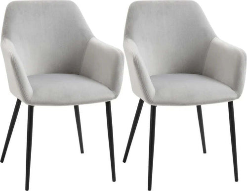 Set-2-Sedie-per-Soggiorno-Nordiche-con-Schienale-e-Braccioli-Ricurvi-e-Seduta-Imbottita,-54x57x80-cm,-Grigio-ED5835-771V00LGED5