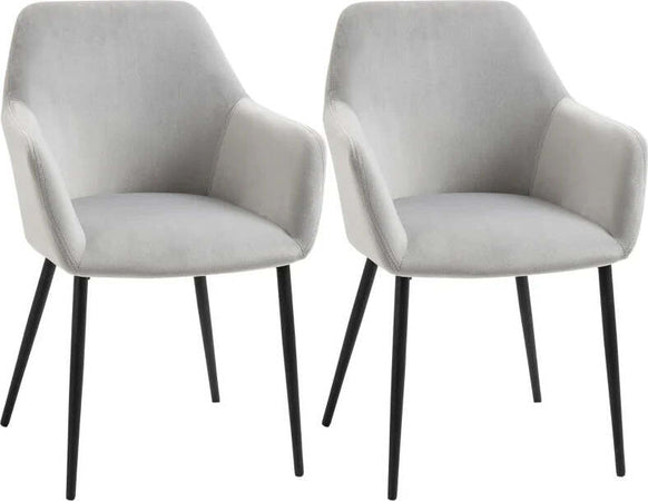 Set-2-Sedie-per-Soggiorno-Nordiche-con-Schienale-e-Braccioli-Ricurvi-e-Seduta-Imbottita,-54x57x80-cm,-Grigio-ED5835-771V00LGED5