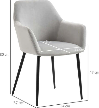Set-2-Sedie-per-Soggiorno-Nordiche-con-Schienale-e-Braccioli-Ricurvi-e-Seduta-Imbottita,-54x57x80-cm,-Grigio-ED5835-771V00LGED5