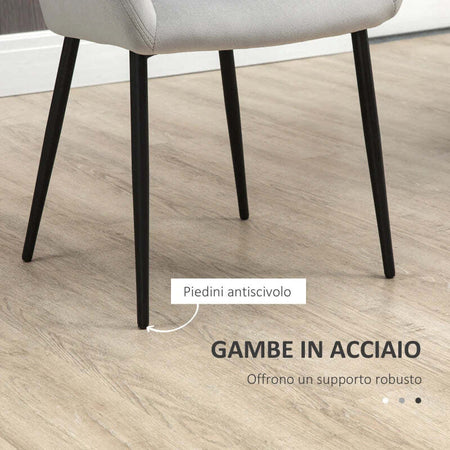 Set-2-Sedie-per-Soggiorno-Nordiche-con-Schienale-e-Braccioli-Ricurvi-e-Seduta-Imbottita,-54x57x80-cm,-Grigio-ED5835-771V00LGED5