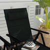 Set-2-Sedie-Pieghevoli-con-Schienale-Reclinabile-e-Poggiatesta,-in-Alluminio-e-Poliestere,-54x67x108-cm,-Nero-84G-383V00BK