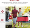 Set-2-Sedie-Poltrona-Sdraio-da-Esterni,-Pieghevoli-e-Reclinabili,-in-Alluminio,-Rosso,-96.5-x-58-x-91.5cm-84B-342WR