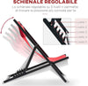 Set-2-Sedie-Poltrona-Sdraio-da-Esterni,-Pieghevoli-e-Reclinabili,-in-Alluminio,-Rosso,-96.5-x-58-x-91.5cm-84B-342WR