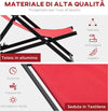 Set-2-Sedie-Poltrona-Sdraio-da-Esterni,-Pieghevoli-e-Reclinabili,-in-Alluminio,-Rosso,-96.5-x-58-x-91.5cm-84B-342WR