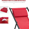 Set-2-Sedie-Poltrona-Sdraio-da-Esterni,-Pieghevoli-e-Reclinabili,-in-Alluminio,-Rosso,-96.5-x-58-x-91.5cm-84B-342WR